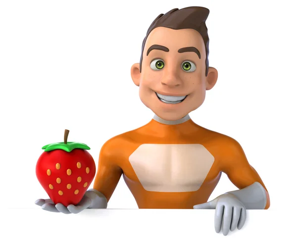 Fun cartoon superhero — Stock Photo, Image