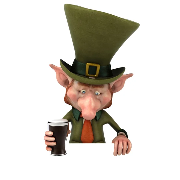 Funny Irish leprechaun — Stock Photo, Image