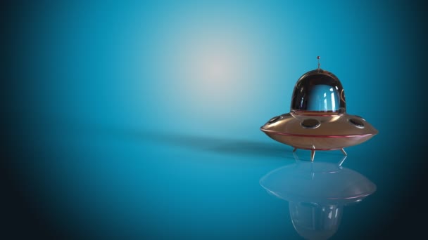 Alien spaceship, unidentified flying object — Stock Video