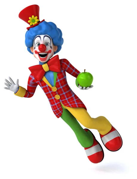 Leuke cartoon clown — Stockfoto