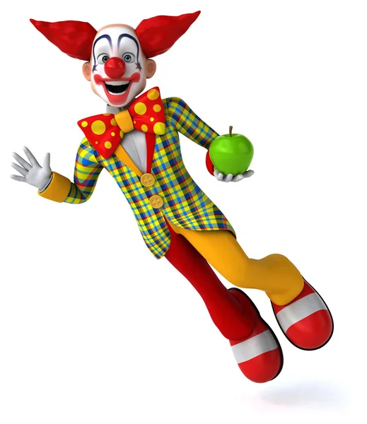 Leuke cartoon clown — Stockfoto