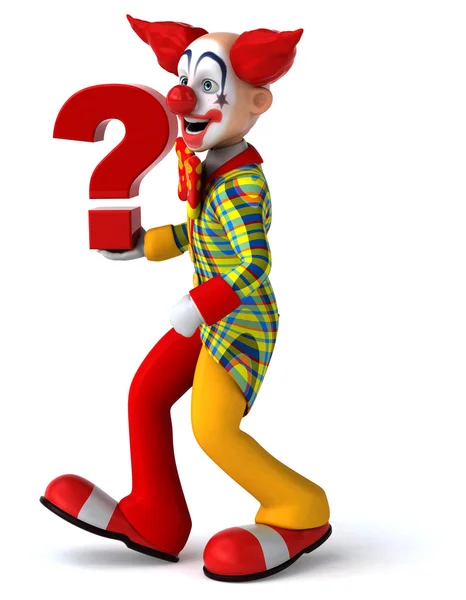 Fun cartoon clown — Stock Photo, Image