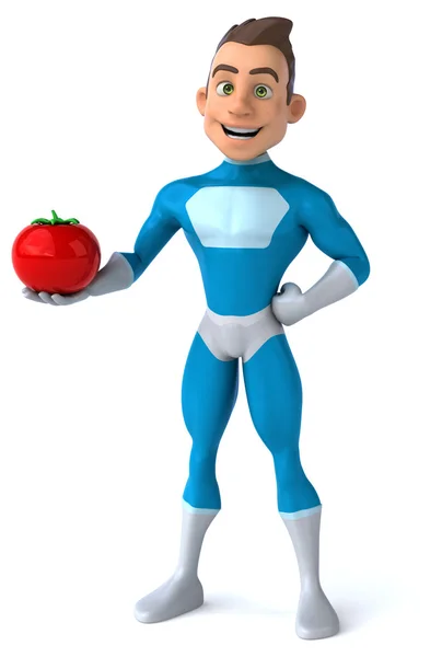 Fun cartoon superhero — Stock Photo, Image