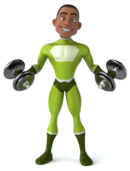 Fun cartoon superhero — Stock Photo, Image