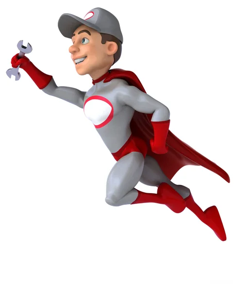 Cartoon-Supermechaniker — Stockfoto