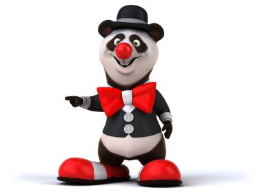 Eğlenceli çizgi film panda