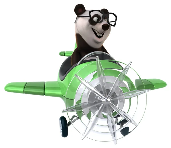 Divertente cartone animato panda — Foto Stock