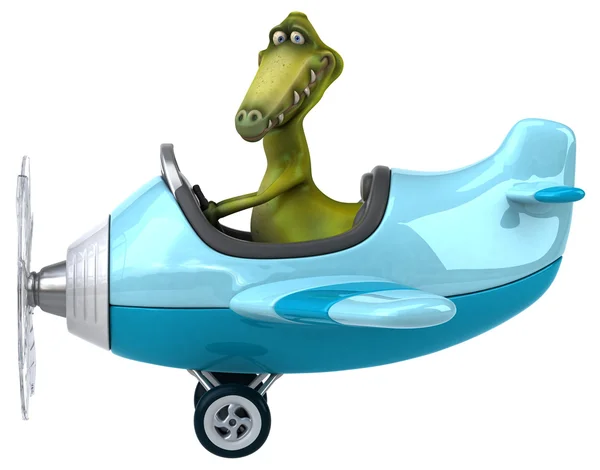Fun cartoon dinosaur — Stock Photo, Image