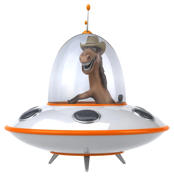 Cavalo engraçado dos desenhos animados — Fotografia de Stock