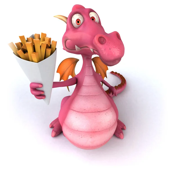 Grappige cartoon dragon — Stockfoto