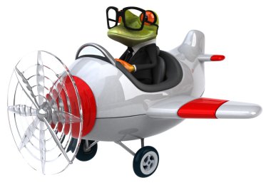 komik karikatür kurbağa