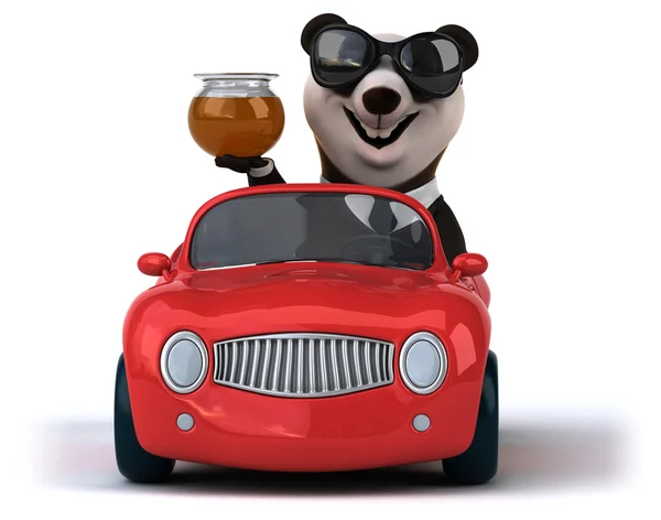 Funny cartoon panda — Stock Photo, Image