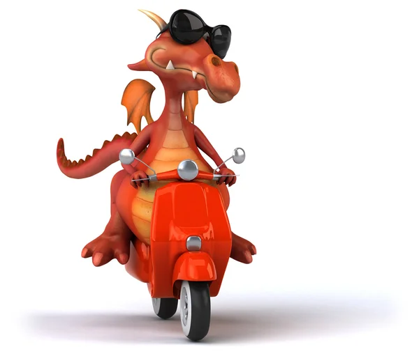 Funny cartoon dragon — Stock Photo, Image