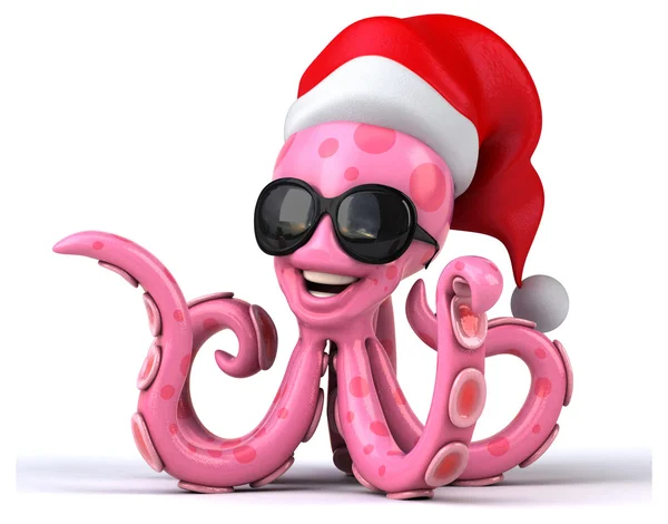 Funny cartoon octopus — Stock Photo, Image