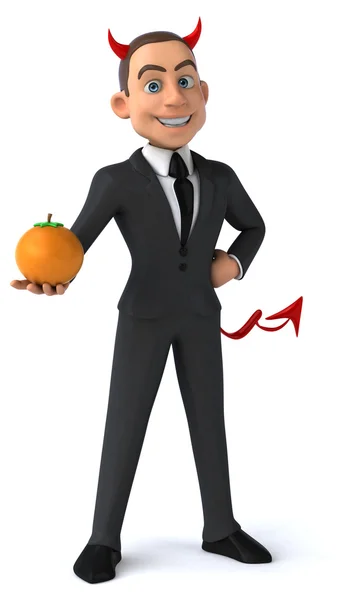 Cartoon Evil businessman — Stock Photo, Image