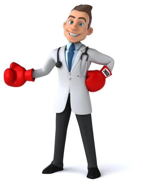 Fun cartoon doctor — Stock Photo, Image