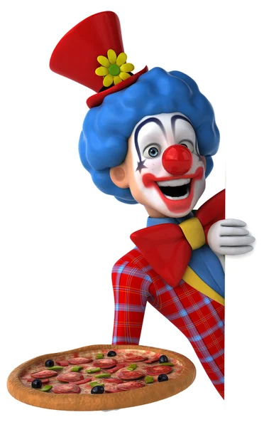 Fun cartoon clown — Stock Photo, Image