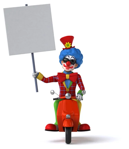 Spaß Cartoon Clown — Stockfoto