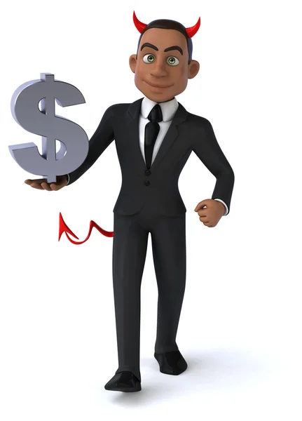 Fun cartoon businessman — Stock Photo, Image