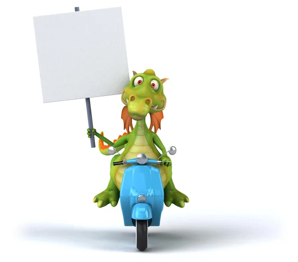 Spaß Cartoon Drache — Stockfoto