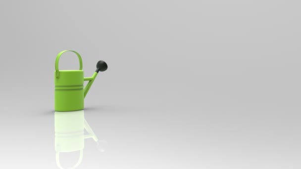 Watering can spinning — Stock Video