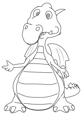 komik karikatür dragon