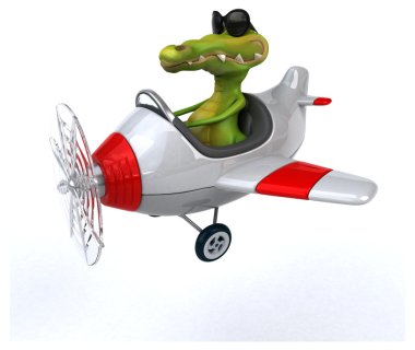 komik karikatür timsah