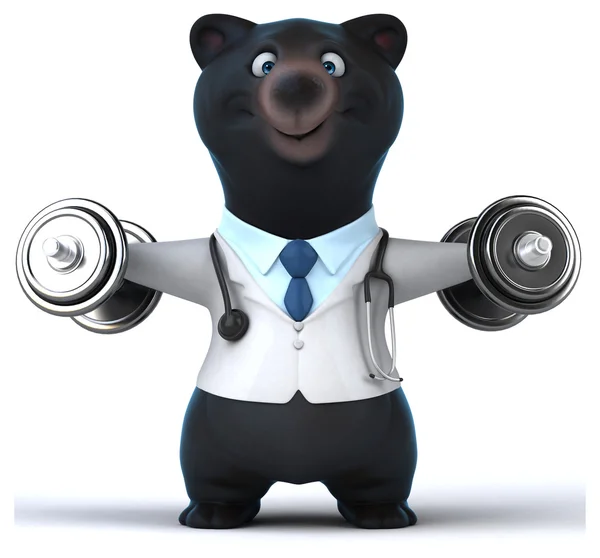 Urso engraçado dos desenhos animados — Fotografia de Stock