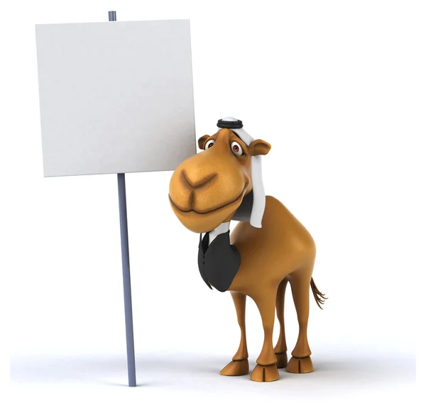 Divertente cartone animato cammello — Foto Stock