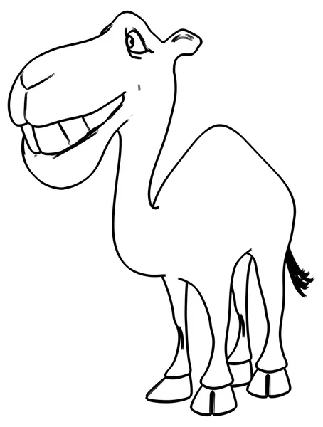 可爱的卡通骆驼 — 图库照片