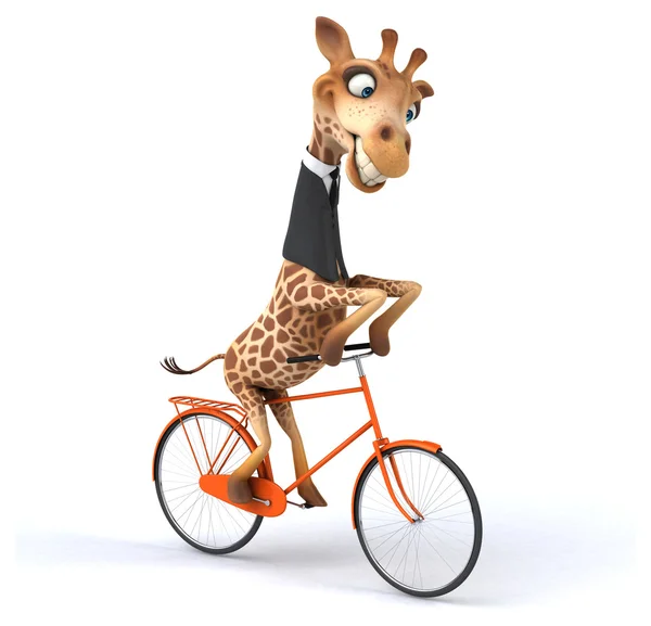 Legrační karikatura žirafa — Stock fotografie