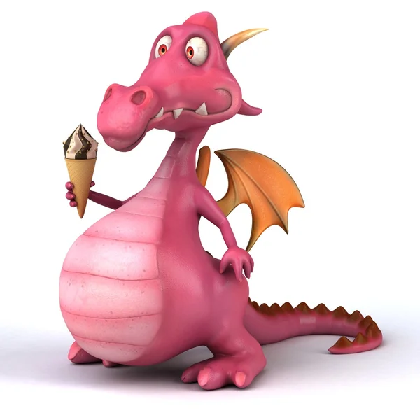 Spaß Cartoon Drache — Stockfoto