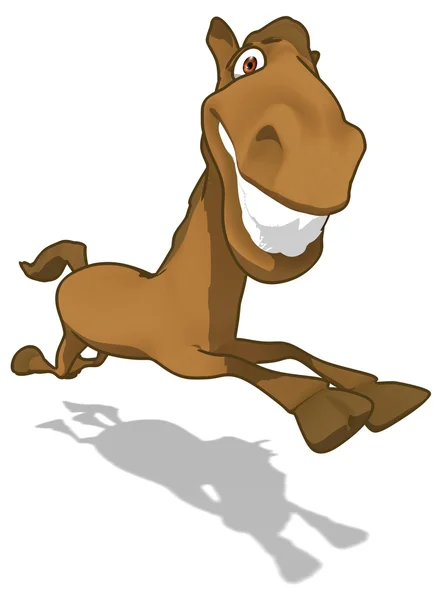 Fun cartoon horse — Stock Photo, Image