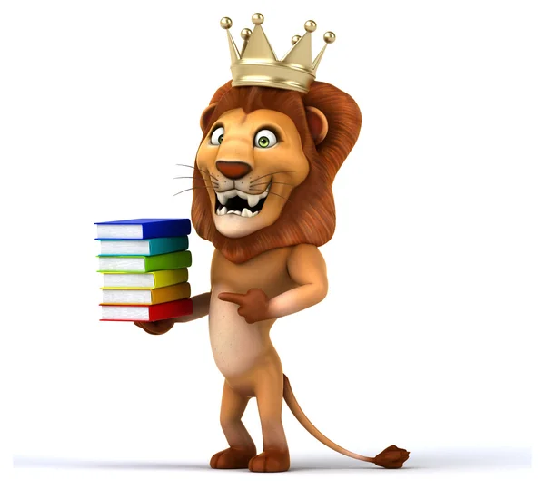 Funny cartoon lion — Stock Photo, Image