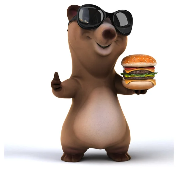 Funny cartoon bear — Stock Photo, Image