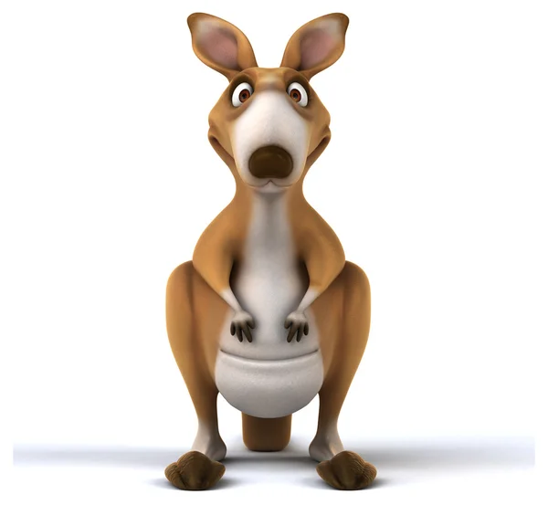 Funny cartoon kangaroo — Stock Photo, Image