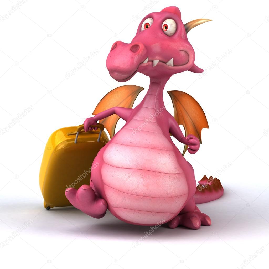 Fun cartoon dragon