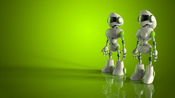 Divertente cartone animato robot — Foto Stock