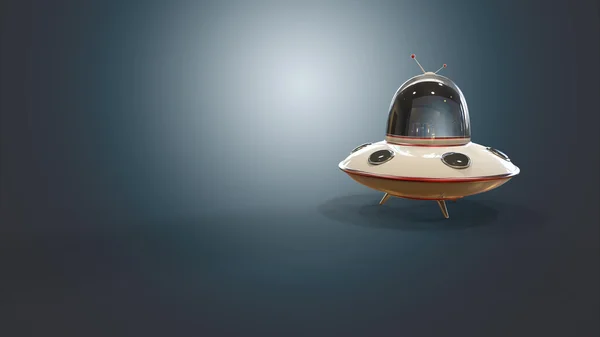 Nave espacial extraterrestre objeto volador no identificado — Foto de Stock