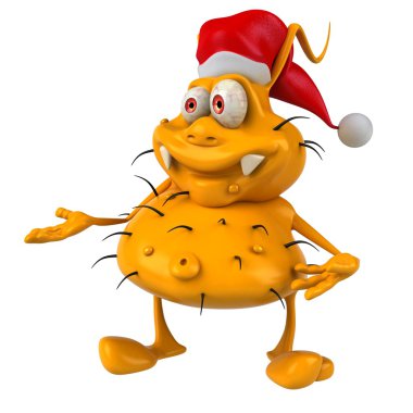 Eğlenceli çizgi film mikrop