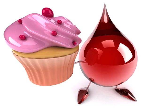 Cartoon Blood Drop — Stock Photo, Image