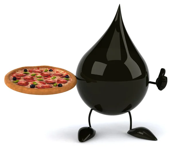 Cartoon Oil Drop — Stock Photo, Image