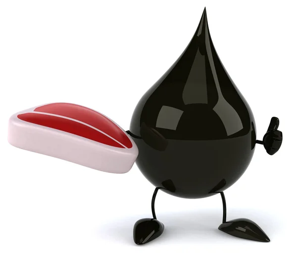 Cartoon Oil Drop — Stock Photo, Image