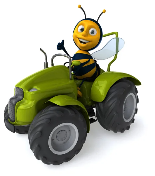 Roliga tecknade bee — Stockfoto