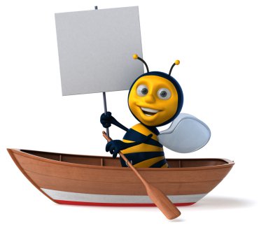 Eğlenceli çizgi film arı tekne