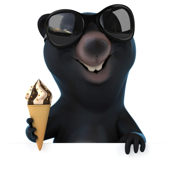 Fun cartoon bear — Stock Photo, Image