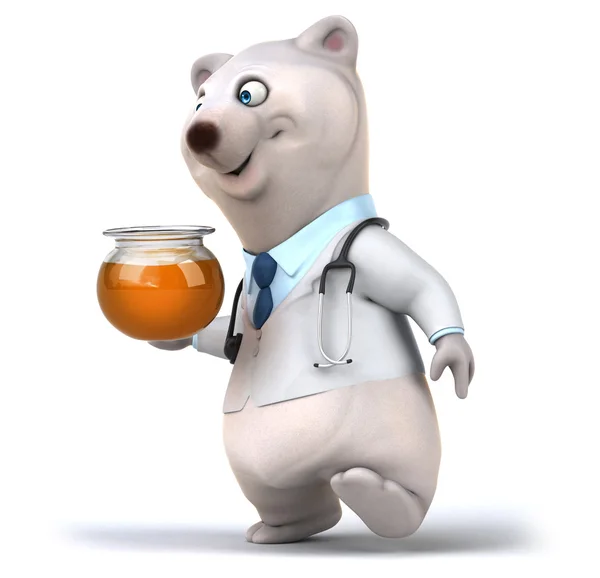 Fun cartoon bear — Stock Photo, Image