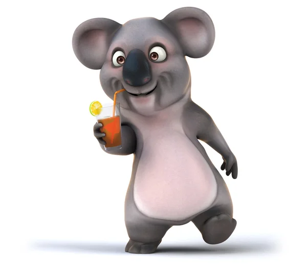 Roliga tecknade koala — Stockfoto