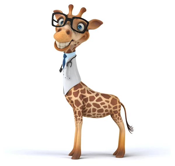 Leuke cartoon giraffe — Stockfoto