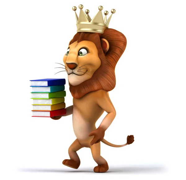 Fun cartoon lion — Stock Photo, Image